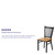 HERCULES Series Black Vertical Back Metal Restaurant Chair - Natural Wood Seat HERCULES Series Black Vertical Back Metal Restaurant Chair - Natural Wood Seat