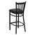HERCULES Series Black Vertical Back Metal Restaurant Barstool - Black Vinyl Seat HERCULES Series Black Vertical Back Metal Restaurant Barstool - Black Vinyl Seat
