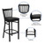 HERCULES Series Black Vertical Back Metal Restaurant Barstool - Black Vinyl Seat HERCULES Series Black Vertical Back Metal Restaurant Barstool - Black Vinyl Seat