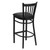 HERCULES Series Black Vertical Back Metal Restaurant Barstool - Black Vinyl Seat HERCULES Series Black Vertical Back Metal Restaurant Barstool - Black Vinyl Seat