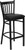 HERCULES Series Black Vertical Back Metal Restaurant Barstool - Black Vinyl Seat HERCULES Series Black Vertical Back Metal Restaurant Barstool - Black Vinyl Seat
