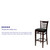 HERCULES Series Ladder Back Walnut Wood Restaurant Barstool - Black Vinyl Seat HERCULES Series Ladder Back Walnut Wood Restaurant Barstool - Black Vinyl Seat