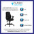 Mid-Back Black Fabric Multifunction Swivel Ergonomic Task Office Chair with Adjustable Arms Mid-Back Black Fabric Multifunction Swivel Ergonomic Task Office Chair with Adjustable Arms