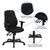Mid-Back Black Fabric Multifunction Swivel Ergonomic Task Office Chair with Adjustable Arms Mid-Back Black Fabric Multifunction Swivel Ergonomic Task Office Chair with Adjustable Arms