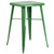 Commercial Grade 23.75" Square Green Metal Indoor-Outdoor Bar Height Table Commercial Grade 23.75" Square Green Metal Indoor-Outdoor Bar Height Table