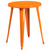 Commercial Grade 24" Round Orange Metal Indoor-Outdoor Table Commercial Grade 24" Round Orange Metal Indoor-Outdoor Table