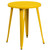 Commercial Grade 24" Round Yellow Metal Indoor-Outdoor Table Commercial Grade 24" Round Yellow Metal Indoor-Outdoor Table