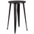 Commercial Grade 24" Round Black-Antique Gold Metal Indoor-Outdoor Bar Height Table Commercial Grade 24" Round Black-Antique Gold Metal Indoor-Outdoor Bar Height Table