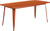 Commercial Grade 31.5" x 63" Rectangular Copper Metal Indoor-Outdoor Table Commercial Grade 31.5" x 63" Rectangular Copper Metal Indoor-Outdoor Table
