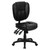Mid-Back Black LeatherSoft Multifunction Swivel Ergonomic Task Office Chair with Pillow Top Cushioning Mid-Back Black LeatherSoft Multifunction Swivel Ergonomic Task Office Chair with Pillow Top Cushioning