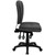 Mid-Back Gray Fabric Multifunction Swivel Ergonomic Task Office Chair with Pillow Top Cushioning Mid-Back Gray Fabric Multifunction Swivel Ergonomic Task Office Chair with Pillow Top Cushioning