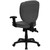 Mid-Back Gray Fabric Multifunction Swivel Ergonomic Task Office Chair with Pillow Top Cushioning and Arms Mid-Back Gray Fabric Multifunction Swivel Ergonomic Task Office Chair with Pillow Top Cushioning and Arms