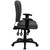 Mid-Back Gray Fabric Multifunction Swivel Ergonomic Task Office Chair with Pillow Top Cushioning and Arms Mid-Back Gray Fabric Multifunction Swivel Ergonomic Task Office Chair with Pillow Top Cushioning and Arms