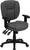 Mid-Back Gray Fabric Multifunction Swivel Ergonomic Task Office Chair with Pillow Top Cushioning and Arms Mid-Back Gray Fabric Multifunction Swivel Ergonomic Task Office Chair with Pillow Top Cushioning and Arms
