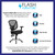 Mid-Back Black Mesh Multifunction Swivel Ergonomic Task Office Chair with Adjustable Arms Mid-Back Black Mesh Multifunction Swivel Ergonomic Task Office Chair with Adjustable Arms