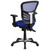 Mid-Back Blue Mesh Multifunction Executive Swivel Ergonomic Office Chair with Adjustable Arms Mid-Back Blue Mesh Multifunction Executive Swivel Ergonomic Office Chair with Adjustable Arms