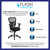 Mid-Back Black Mesh Multifunction Executive Swivel Ergonomic Office Chair with Adjustable Arms Mid-Back Black Mesh Multifunction Executive Swivel Ergonomic Office Chair with Adjustable Arms
