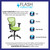 Mid-Back Green Mesh Multifunction Executive Swivel Ergonomic Office Chair with Adjustable Arms Mid-Back Green Mesh Multifunction Executive Swivel Ergonomic Office Chair with Adjustable Arms