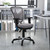 Mid-Back Gray Mesh Multifunction Executive Swivel Ergonomic Office Chair with Adjustable Arms Mid-Back Gray Mesh Multifunction Executive Swivel Ergonomic Office Chair with Adjustable Arms