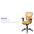 Mid-Back Yellow-Orange Mesh Multifunction Executive Swivel Ergonomic Office Chair with Adjustable Arms Mid-Back Yellow-Orange Mesh Multifunction Executive Swivel Ergonomic Office Chair with Adjustable Arms