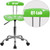 Personalized Vibrant Apple Green and Chrome Swivel Task Office Chair with Tractor Seat Personalized Vibrant Apple Green and Chrome Swivel Task Office Chair with Tractor Seat