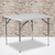2.79-Foot Square Height Adjustable Granite White Plastic Folding Table 2.79-Foot Square Height Adjustable Granite White Plastic Folding Table