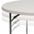 4-Foot Round Height Adjustable Granite White Plastic Folding Table 4-Foot Round Height Adjustable Granite White Plastic Folding Table