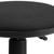 Black Ergonomic Stool with Foot Ring Black Ergonomic Stool with Foot Ring