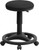 Black Ergonomic Stool with Foot Ring Black Ergonomic Stool with Foot Ring