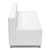 HERCULES Alon Series Melrose White LeatherSoft Loveseat with Brushed Stainless Steel Base HERCULES Alon Series Melrose White LeatherSoft Loveseat with Brushed Stainless Steel Base