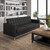 HERCULES Lacey Series Contemporary Black LeatherSoft Sofa with Stainless Steel Frame HERCULES Lacey Series Contemporary Black LeatherSoft Sofa with Stainless Steel Frame