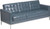 HERCULES Lacey Series Contemporary Gray LeatherSoft Sofa with Stainless Steel Frame HERCULES Lacey Series Contemporary Gray LeatherSoft Sofa with Stainless Steel Frame