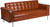 HERCULES Lesley Series Contemporary Cognac LeatherSoft Sofa with Encasing Frame HERCULES Lesley Series Contemporary Cognac LeatherSoft Sofa with Encasing Frame