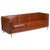 HERCULES Regal Series Contemporary Cognac LeatherSoft Sofa with Encasing Frame HERCULES Regal Series Contemporary Cognac LeatherSoft Sofa with Encasing Frame