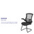 Black Mesh Sled Base Side Reception Chair with Flip-Up Arms Black Mesh Sled Base Side Reception Chair with Flip-Up Arms