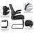 Black Mesh Sled Base Side Reception Chair with Flip-Up Arms Black Mesh Sled Base Side Reception Chair with Flip-Up Arms
