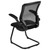 Black Mesh Sled Base Side Reception Chair with Flip-Up Arms Black Mesh Sled Base Side Reception Chair with Flip-Up Arms