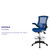 Mid-Back Blue Mesh Ergonomic Drafting Chair with Adjustable Foot Ring and Flip-Up Arms Mid-Back Blue Mesh Ergonomic Drafting Chair with Adjustable Foot Ring and Flip-Up Arms