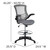Mid-Back Dark Gray Mesh Ergonomic Drafting Chair with Adjustable Foot Ring and Flip-Up Arms Mid-Back Dark Gray Mesh Ergonomic Drafting Chair with Adjustable Foot Ring and Flip-Up Arms