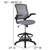 Mid-Back Dark Gray Mesh Ergonomic Drafting Chair with Adjustable Foot Ring and Flip-Up Arms Mid-Back Dark Gray Mesh Ergonomic Drafting Chair with Adjustable Foot Ring and Flip-Up Arms