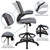 Mid-Back Dark Gray Mesh Ergonomic Drafting Chair with Adjustable Foot Ring and Flip-Up Arms Mid-Back Dark Gray Mesh Ergonomic Drafting Chair with Adjustable Foot Ring and Flip-Up Arms