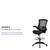 Mid-Back Black Mesh Ergonomic Drafting Chair with Adjustable Foot Ring and Flip-Up Arms Mid-Back Black Mesh Ergonomic Drafting Chair with Adjustable Foot Ring and Flip-Up Arms