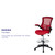 Mid-Back Red Mesh Ergonomic Drafting Chair with Adjustable Foot Ring and Flip-Up Arms Mid-Back Red Mesh Ergonomic Drafting Chair with Adjustable Foot Ring and Flip-Up Arms