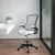 Mid-Back White Mesh Ergonomic Drafting Chair with Adjustable Foot Ring and Flip-Up Arms Mid-Back White Mesh Ergonomic Drafting Chair with Adjustable Foot Ring and Flip-Up Arms