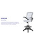 Mid-Back White Mesh Ergonomic Drafting Chair with Adjustable Foot Ring and Flip-Up Arms Mid-Back White Mesh Ergonomic Drafting Chair with Adjustable Foot Ring and Flip-Up Arms