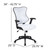 High Back Designer White Mesh Executive Swivel Ergonomic Office Chair with Adjustable Arms High Back Designer White Mesh Executive Swivel Ergonomic Office Chair with Adjustable Arms