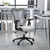 High Back Designer White Mesh Executive Swivel Ergonomic Office Chair with Adjustable Arms High Back Designer White Mesh Executive Swivel Ergonomic Office Chair with Adjustable Arms