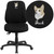 Embroidered Mid-Back Black Fabric Multifunction Swivel Ergonomic Task Office Chair Embroidered Mid-Back Black Fabric Multifunction Swivel Ergonomic Task Office Chair