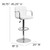 Contemporary White Quilted Vinyl Adjustable Height Barstool with Arms and Chrome Base Contemporary White Quilted Vinyl Adjustable Height Barstool with Arms and Chrome Base