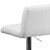 Contemporary White Vinyl Adjustable Height Barstool with Vertical Stitch Back/Seat and Chrome Base Contemporary White Vinyl Adjustable Height Barstool with Vertical Stitch Back/Seat and Chrome Base